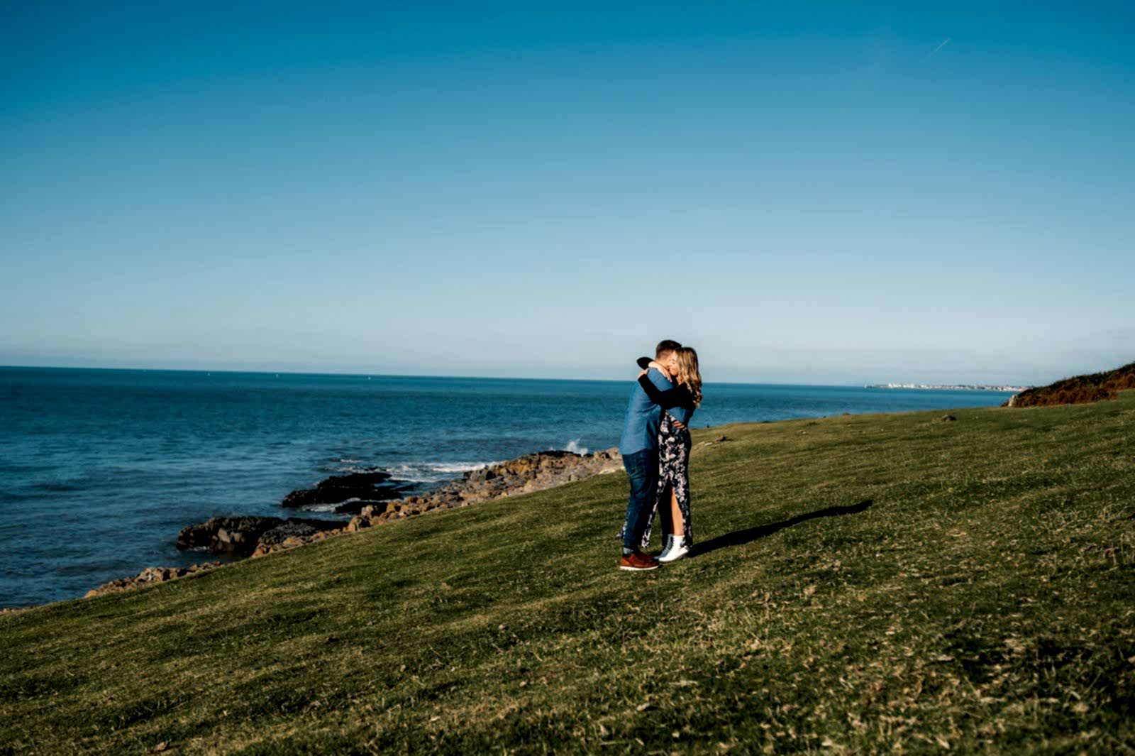 Amy and Nath ogmore beach engagement shoot