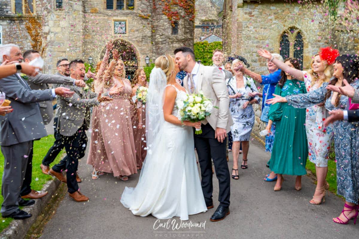 Confetti Photographs at St Pierre Hotel Chepstow