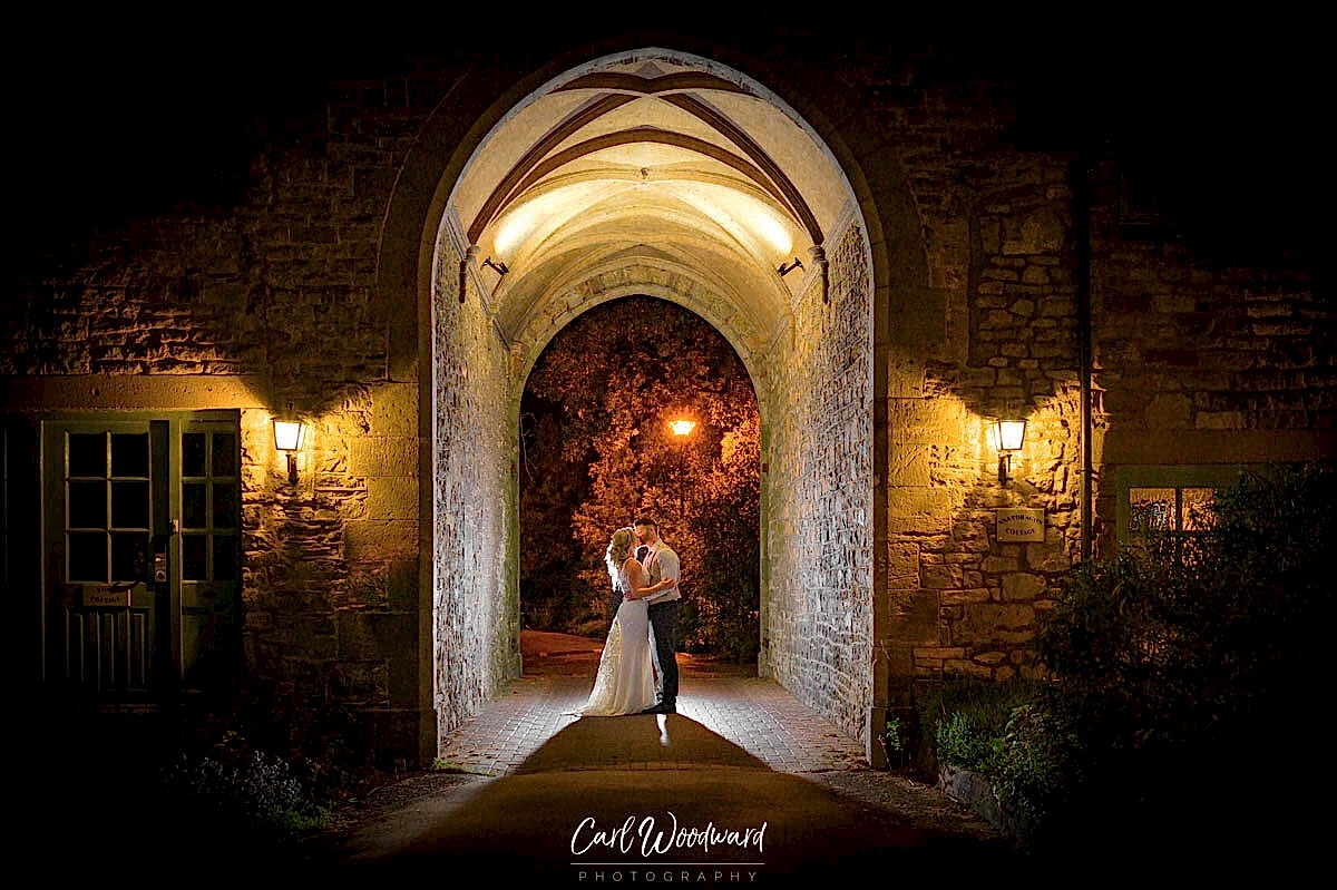 St Pierre Wedding Venue Bride and Groom night Portraits
